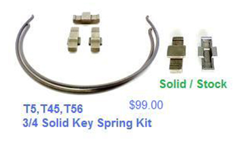 3/4 Solid Key Spring Kit